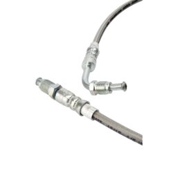 Steel braided clutch line transparent 02A, 02S for MK1, Scirocco, Caddy, Cabrio LHD Hydraulic clutch conversion kit Umbau ombouw conversie ombouwset Volkswagen Audi Seat Skoda Rallye G60 GTI VR6 1.8T 16V R32 Turbo Sinter 02M 02Q 02A Kupplung koppeling Hydro Hydraulisch Hydraulischer Golf Jetta Passat MK2 Corrado Syncro ABS delete stahlflex braided steel staalleiding leiding reservoir oem plus volkswagen motorsport classic parts vwm oldschool tuning
